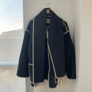 Toteme Embroidered Scarf Jacket